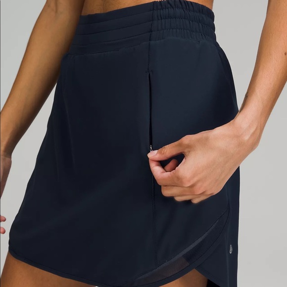 NWT Lululemon Hotty Hot High-Rise Skirt Long - True Navy - Picture 6 of 12